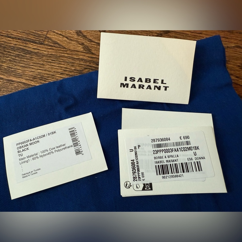 Isabel Marant Oksan Moon leather shoulder bag - Picture 9 of 11